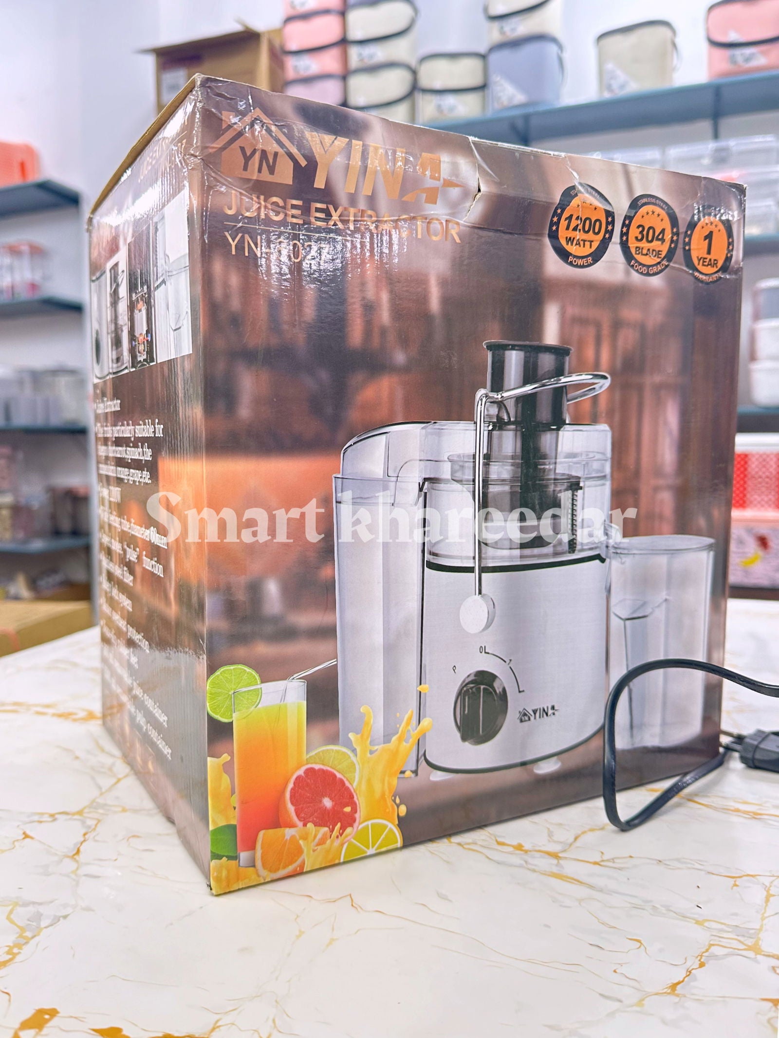 Yina 1200W Electric Carrot Juice Machine | Fruit Juicer