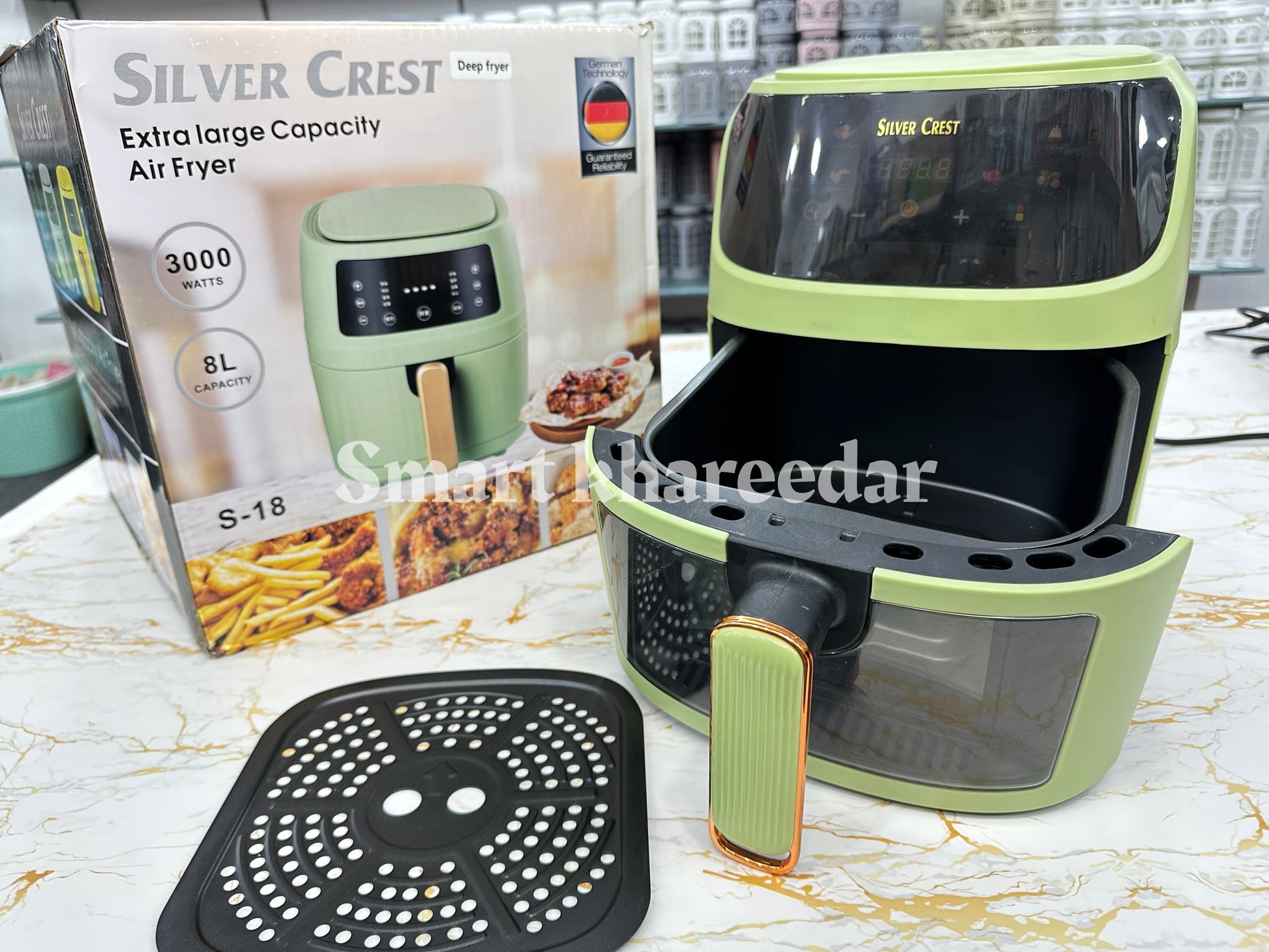 Silver Crest Air Fryer 8L, Multifunctional Digital Fryer